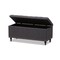 Baxton Studio Kaylee Grey Upholstered Button-Tufting Storage Ottoman Bench 128-7055 - alternate 8